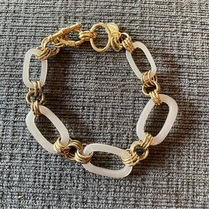 Cookie Lee Gold and Cream Bracelet